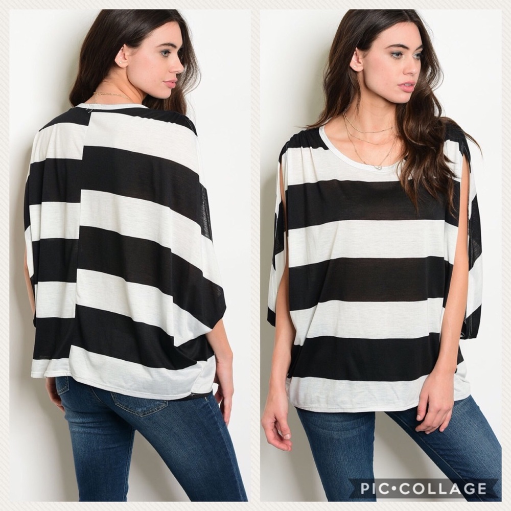 Black & White Stripe Tee